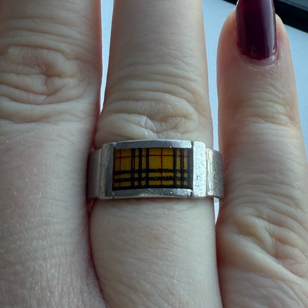 Burberry Silver Men's Ring - Picture 4 of 5